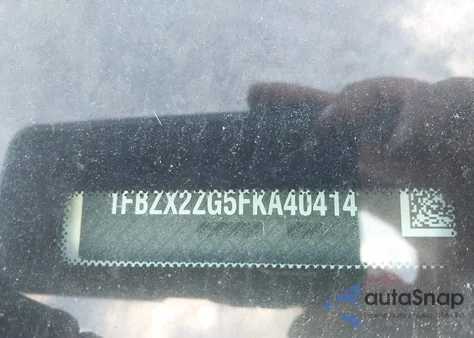 2015 Ford Transit-350 Xl from USA, damaged, VIN 1FBZX2ZG5FKA40414